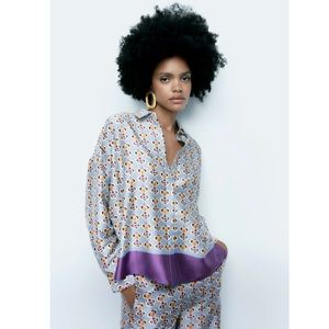 ZARA Geometric print shirt